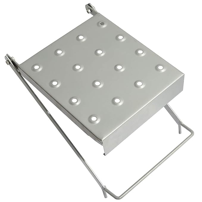 Image of Jiadoqi Telescopic Ladder Small Platform Accessory Iron Folding Ladder Rack 150kg Load Capacity, 1m Height Household and Home Use