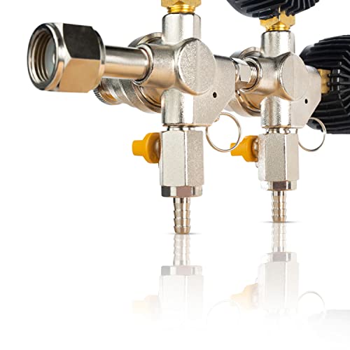Sparc Premium Dual Output Co2 Regulator Cga320 2Yr Usa Warranty Beer Kombucha #TOP3