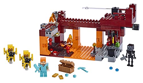 Image of LEGO Minecraft The Blaze Bridge 21154 Building Kit (372 Pieces)
