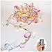 [updated version] Indoor House String lights-Bohemia style String with Jewels-Colorful Jewels LED Fairy Christmas Lights-Battery Powered-8 Mode- Remote-Timer,30 Warm White LED Gift Lights for Girl