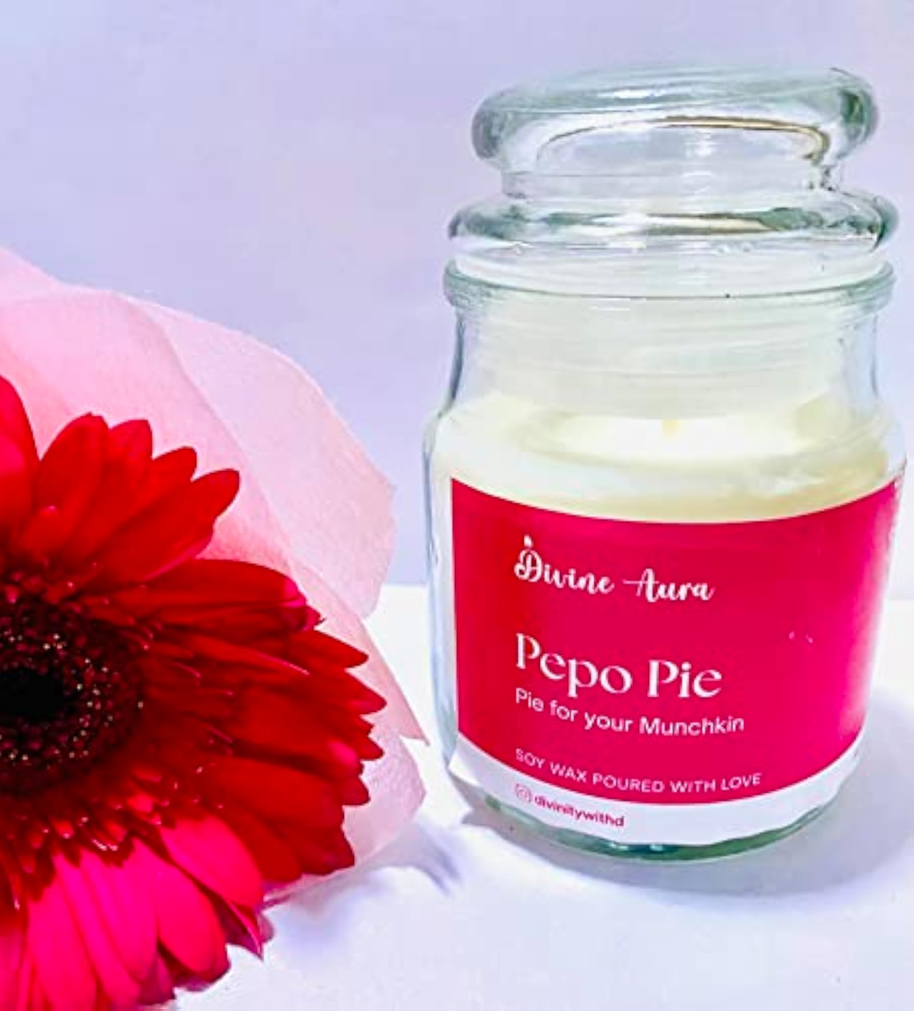 Scented Soy Wax Candle Pepo Pie, Medium Gift