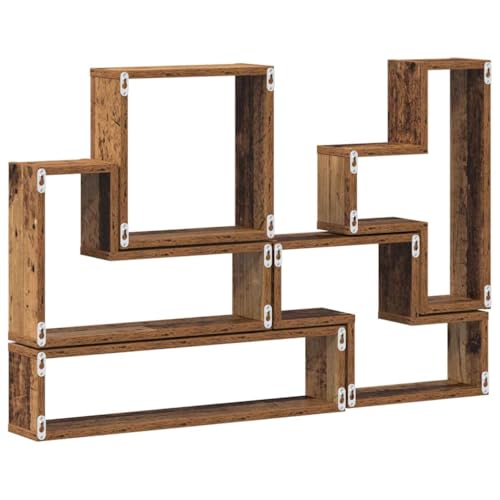 Étagère murale cube bois vieilli pour ranger sans encombrer - 8