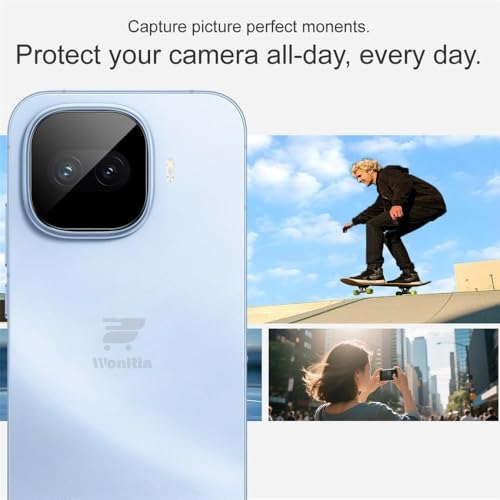 Image of Pack 1- Back Camera Glass Protector for iQOO 15R 5G [3D Premium] Camera Glass Protector (Black)