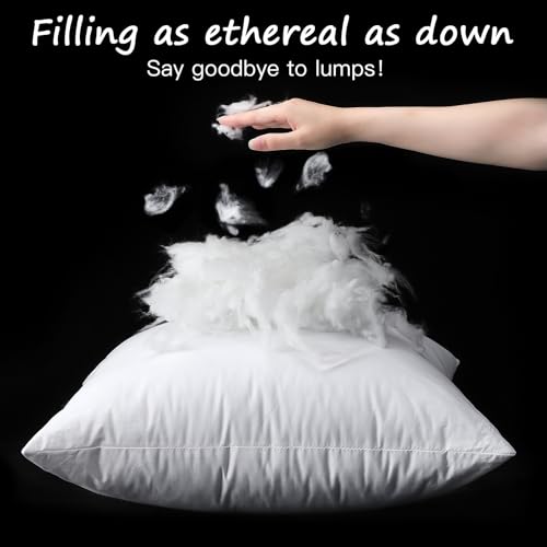 Artscope 26x26 Outdoor Pillow Inserts, Synthetic Down Waterproof Throw Pillow Inserts, Soft Decorative Outdoor Pillows for Couch Sofa Bed Patio Furniture by Artscope - Used condition - Image 2