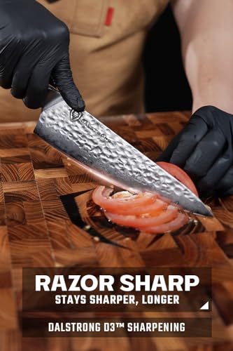 Dalstrong SSXCHEF Chef Knife - 8 Inch Blade - Shogun Series Elite - Damascus - Japanese Aus-10V Super Steel thumb #1
