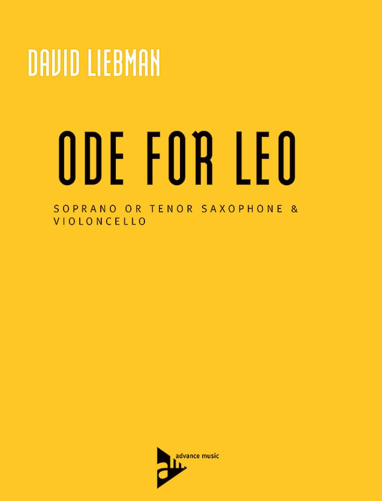 Ode for Leo saxophone violoncelle partition de musique