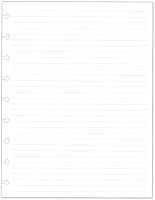 Vista 2 de 9 repuestos forrados de disco para Happy Planner, insertos de hojas sueltas, 100 hojas/200 páginas, blanco, tamaño clásico, 7 x 9.25 pulgadas