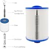 3 Pack Silver Ion Cartridge for Hot Springs Spa, Hot Tub Filter Cleaner, Spa Ag+ Mineral Ion Cartridge Sticks for Hot Tub, Provide Clean and Clear Water- Grey