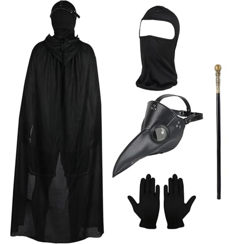 Accessoires de déguisement pour fête de cosplay et masque de médecin de la peste