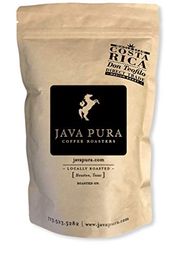 Java Pura - Costa Rica Don Teofilo Whole Bean Fresh Roasted Coffee, Premium Artisan Medium Roast (12 oz. Bag)