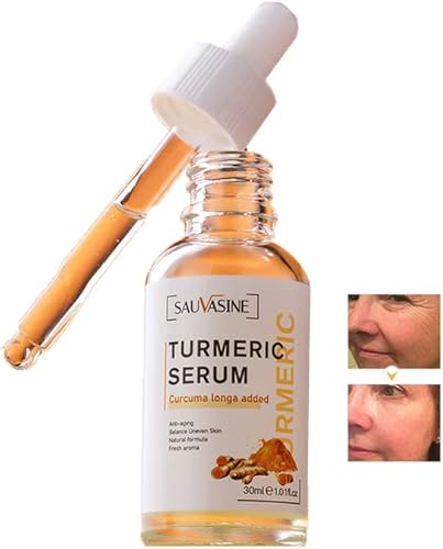 AKARY Turmeric Repair Face Serum Dark Spot Corrector, Natural Facial Skin Care Moisturizing Repair Serum Moisturizer - Acne Treatment, Reduce Fine Lines, Evens Tone, Hydrate Dull & Dry Sensitive Skin