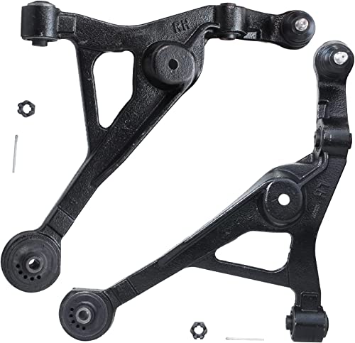 Image of Detroit Axle - 10pc Front End Suspension Kit for 2001-2006 Chrysler Sebring Dodge Stratus 2002 2003 2004 2005, 2 Lower Control Arms w /Ball Joints 2 Upper Ball Joints 4 Inner Outer Tie Rods 2 Sway Bars