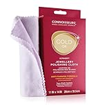 Connoisseurs Panno Pulizia Gioielli - Panno Ultra Soffice Lucidante per Pulire e Ridare Lucentezza - 100% Fibra di Cotone - 28 x 35cm