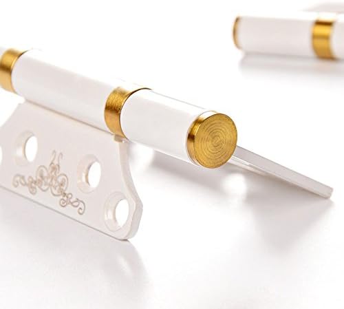 2-Pack 4"x3" Thickness 0.12-in White Mute Stainless Steel Non-Mortise Ball Bearing Door Hinge with Mounting Screws