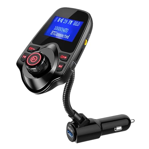 ONN Upgraded 2025 Bluetooth Car FM Transmitter, 1.44”...