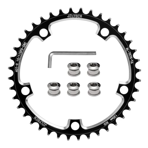 JZLTECH 130BCD Round Bike Chainring, 40T Narrow Wide Chainring, Single Bicycle...