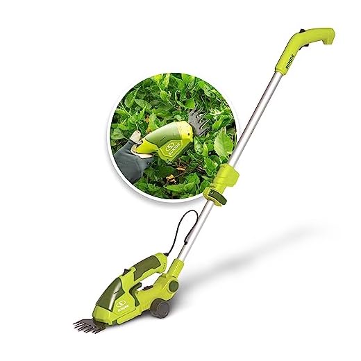 Sun Joe HJ605CC Cordless 2-in-1 Grass Shear + Hedge Trimmer w/Extension Pole, Green