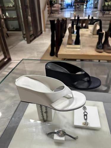 Women Platform High Heel Wedge Slides Flip Flop Sandals Cruise Tabi Shoes - Slip on Cute Casual Comfortable Walking Retro Trendy Preppy Gifts Beach Travel Slippers for Teen Girls Standing All Day2