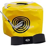 Golf Impact Bags Power Smash Hitting Bag with Arm Band Upgrade Swing Trainer Training Aids Waterproof Durable Gifts for Men Women Golf Impact Bags (Yellow)