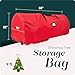 Handy Laundry Christmas Tree Storage Bag with Wheels – Fits 9 Ft Artificial Tree, Heavy Duty, Waterproof, Large Zippered Holiday Storage Container, Durable Handles, Red