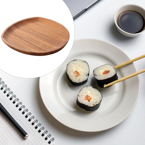 Plato estilo japonés irregular mediano para sushi miniatura 7