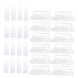 DOITOOL 100 Stück Teiliges Transparente Abnehmbare Hängeordner Registerkarten mit Beschriftbaren...