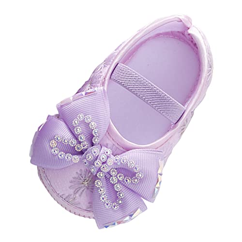 0 to 18 Months Baby Toddler First Walking Non-Skid Shoes Fashion Soft Sole Pearl Dress Flower Princess Shoes