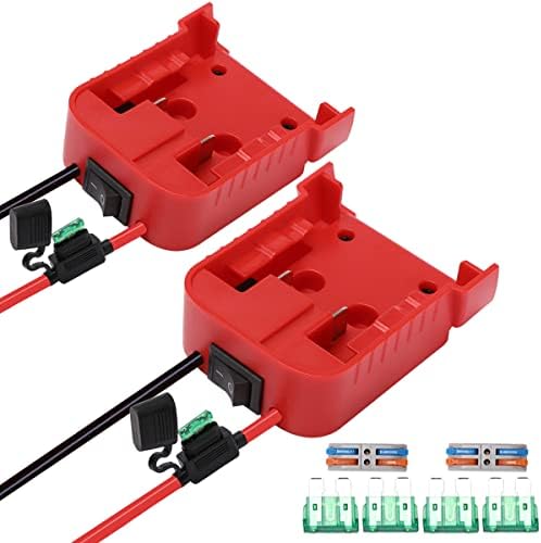 Power Wheel Adapter With Fuse & Switch, Secure Battery Adapter For
