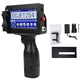 Hilitand Handheld Inkjet Printer, LED Touch Screen Portable Coding Machine with Intelligent Quad Core CPU for Date Number Text Barcode on Wood Plastic Fabric