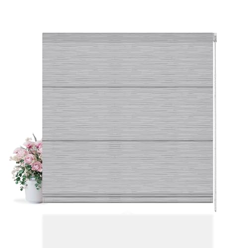 HOTSOON Roman Shades for Windows,Custom Blackout Roman Shades,Room Darkening Thermal