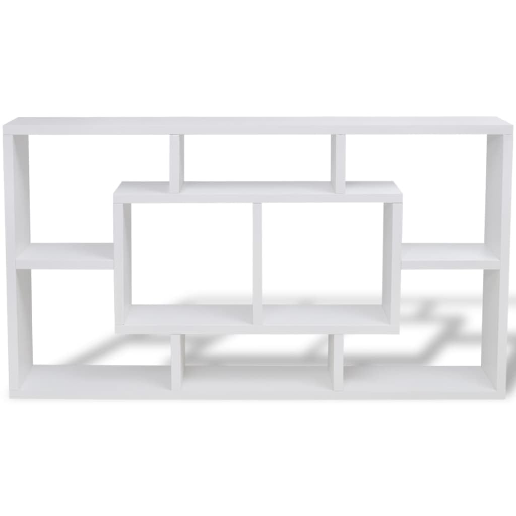 vidaXL Estantería suspendida con 8 Compartimentos Color Blanco Robusta Duradera