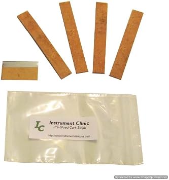 Pre-Glued, Natural Key Cork Strips, Saxophone, Clarinet, Oboe, Flute