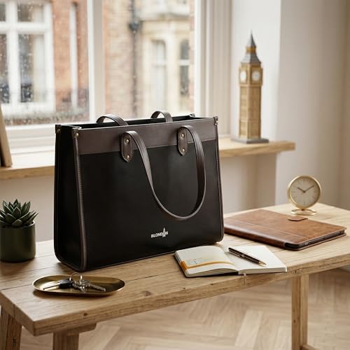 Image of K London Vegan Leather Handbag For Women-Girls | Satchel Bag for Womens | Fit Upto 15 Inch Laptop | Shoulder Bag | Ladies Purse | Tote Bag With Top Double Handle Handbag For Women