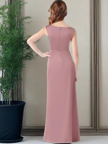 Satin Junior Bridesmaid Dress for Wedding Kids V-Neck A-Line Flower Girl Dresses Long Princess Pageant Prom Gowns3