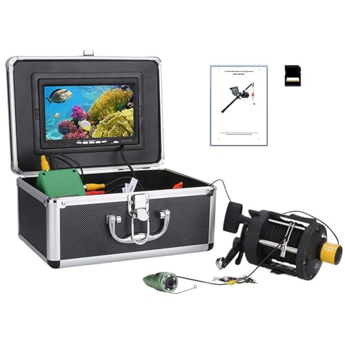 Cámara de Pesca Submarina DVR Buscador De Peces de 7' Cámara de Pesca HD 1080P Cámara De Pesca Subacuática Portátil para Pesca en el mar, Pesca en Hielo, Pesca en Barco IP68 Resistente Al Agu(Size:30)