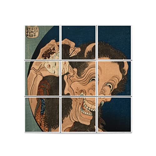 Carreaux Céramique Hokusai 60x60cm pour Décoration Murale Japonaise