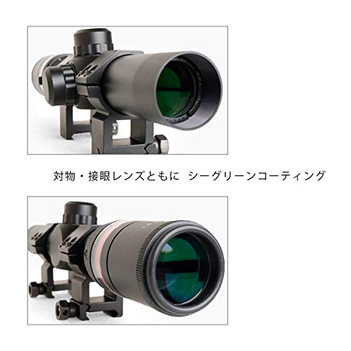 Amazon.co.jp: ANS Optical 1.5-6×24 CQB ライフルスコープ ファイバー