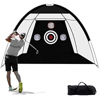 TTCB Sports Golfnetz, 3 x 2,1 m, Golf-Übungsnetz für Hinterhoffahrten, Schaukelzieltraining für drinnen und draußen, für alle Golfer