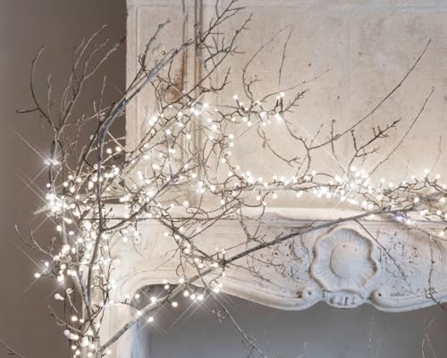Guirlande de Noël lumineuse Cherrylight 9m étanche blanc pur intérieur
