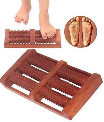 M.A Wooden Leg 6 roller Massager | Body massager Pain Relief Massager Tool for Blood Circulation in Human Body | Body Relaxation Massager | Acupressure Massager for Body
