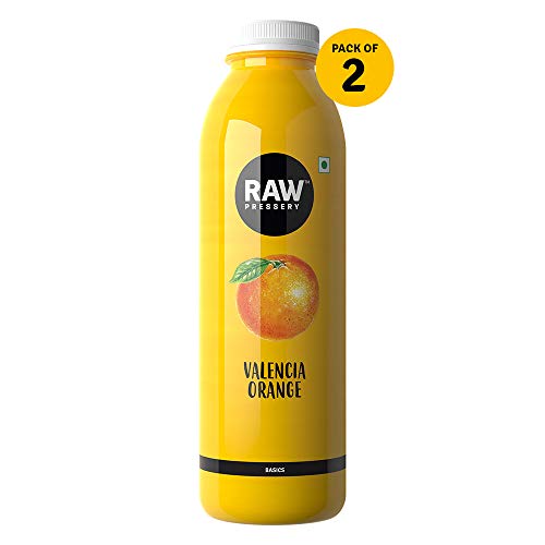 Image of Raw Pressery Valencia Orange Fruit Juice Combo (1L x 2 Bottles) | No Added Sugar | Not From Concentrate
