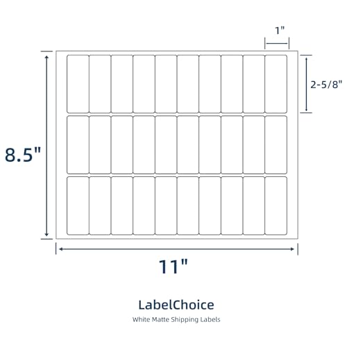 Image of 500 Sheets 15000 Pcs 30 Up Labels 1 inch x2-5 /8 Shipping Address Labels for Laser & Inkjet Printers, Mailing Labels 30 per Sheet Return Address Stickers, 30 per Page on US Letter