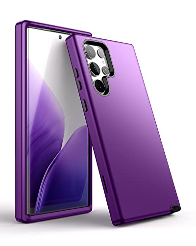 Coque Samsung S22 Ultra protection intégrale violette pour éviter les rayures