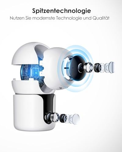 CZEview 3MP+3MP Dual Kameras Überwachung Innen, 5Ghz WLAN 360° Hundekamera Haustierkamera mit APP, Überwachungskamera Innen, ABO Optional, Indoor Camera