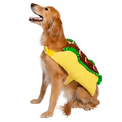 Disfraz taco para perro grande Halloween Navidad miniatura 5
