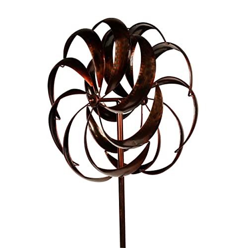 Mj Spinner Designs, Flower Kinetic Spinner For Lawn Garden And Patio Art Decoration, Outdoor Garden Spinners Yard Spinners, Kinetic Lawn Art, Hidden Gem Spinner For Yard, Garden Wind Spinner, Large #TOP1