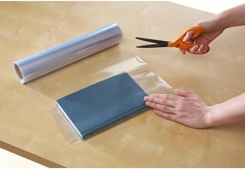 Plastic Book Cover Rolls 480mm x 6m x 75 Microns – Clear Protective Film (Pack of 10)