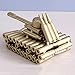 Singeek Bullet Shell Casing Shaped Army Tank Metal Sculpture,Great Decorative Artwork Model Gift for Home,Study Room Decorations (95 Tank)