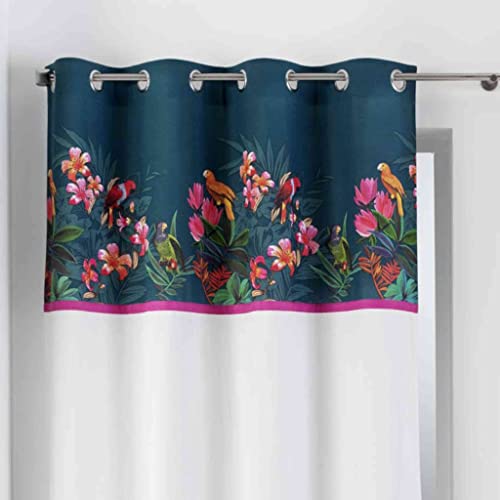 Douceur d'Intérieur Curtain, Multi-Colour, 140 x 240 cm, Multicolored, W 55.1" x L 94.5" (1 Panels) - Image 2