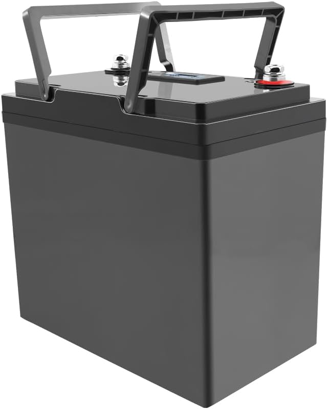 LiitoKala 12V 60Ah LiFePO4 Battery showing terminals